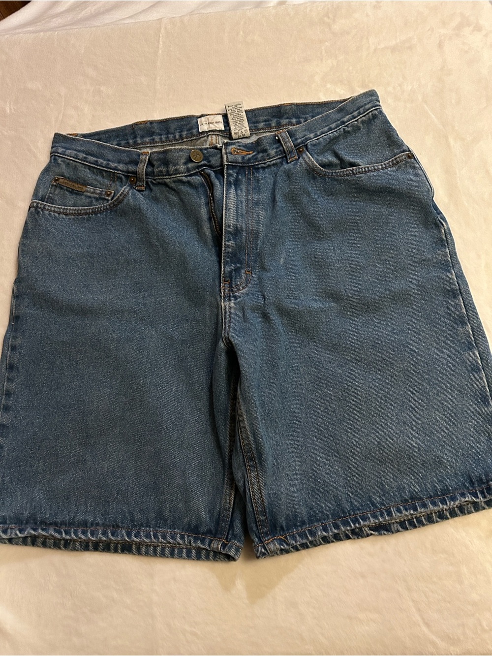 Vintage Calvin Klein Jeans Stone Wash Pocket Jean Shorts Size 36